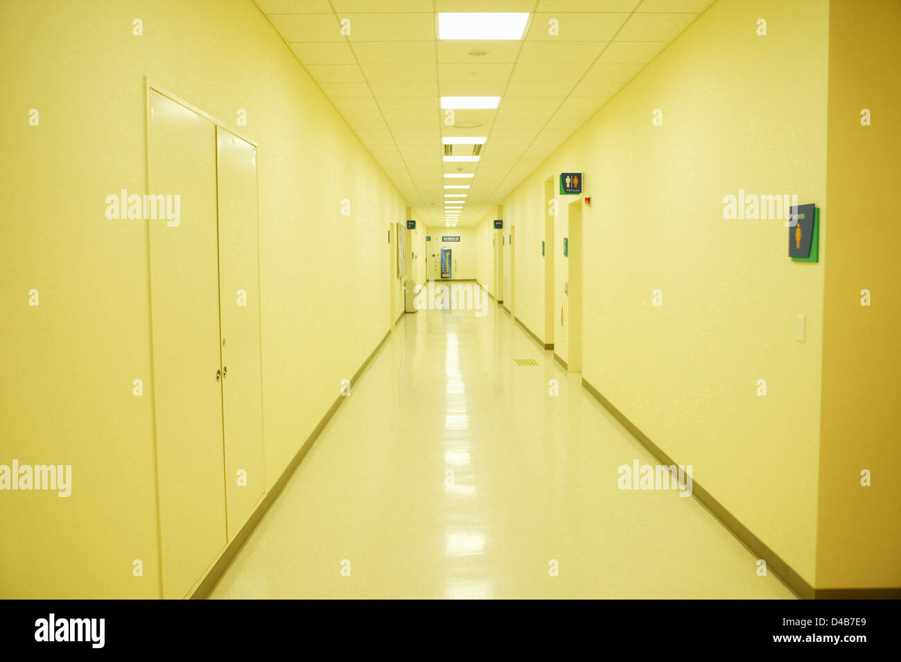 Südkorea, Seoul, Samsung Medical Center, Korridor in der translationale Forschung gegen Krebs Stockfoto