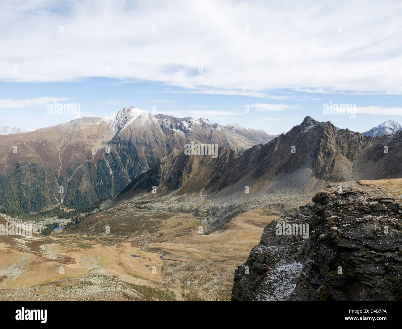 Bergwelt in Tirol, in der Nähe von Sölden, Österreich Stockfoto