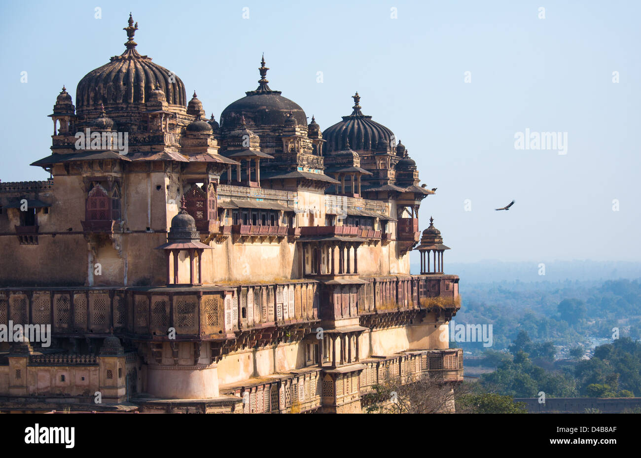 Jahangir Palast innerhalb Orchha Forts, Orchha, Indien Stockfoto