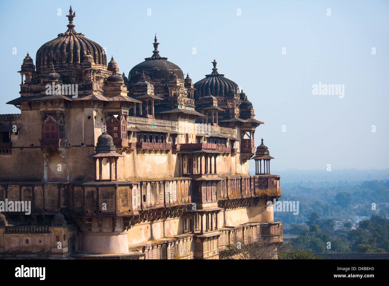 Jahangir Palast innerhalb Orchha Forts, Orchha, Indien Stockfoto