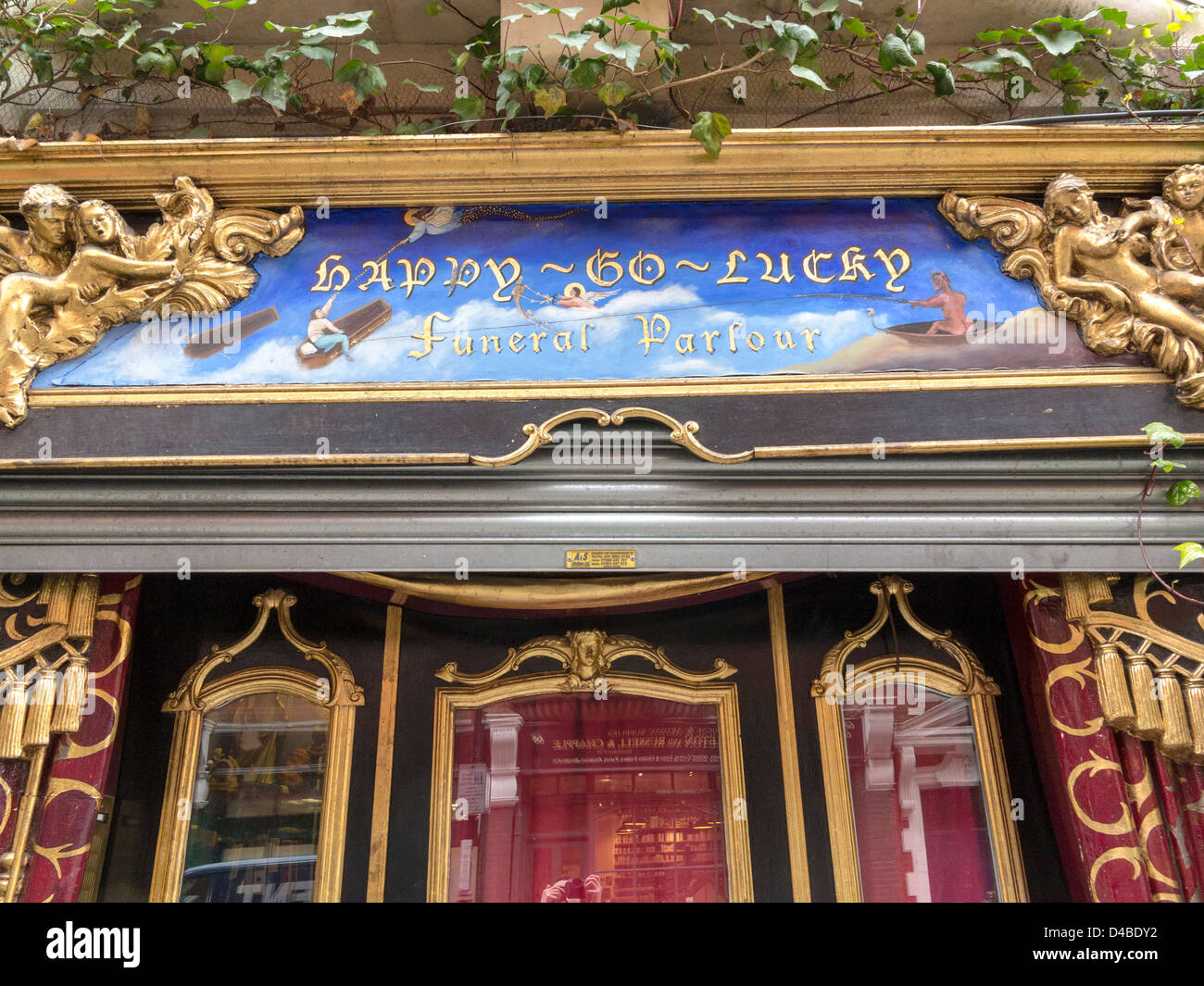 Unbekümmerter Beerdigung Stube im Drury Lane, London, England Stockfoto