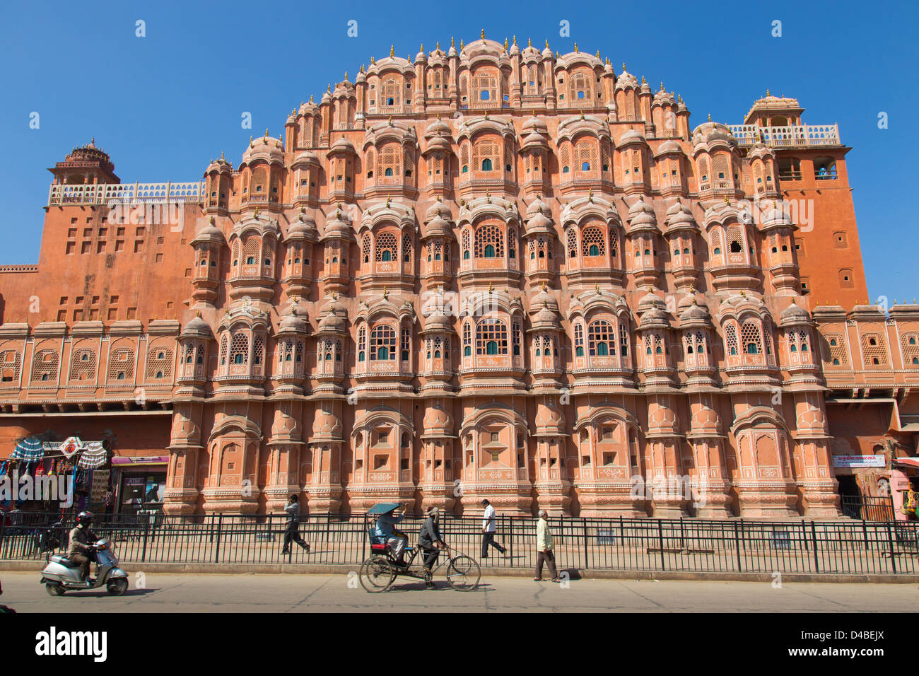 Hawa Mahal oder Windpalast, Jaipur, Rajasthan, Indien Stockfoto