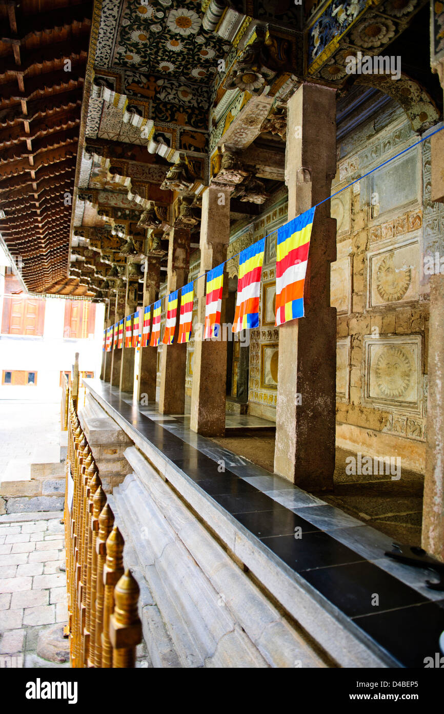 Tempel des Zahnes, buddhistische Tempel, Königspalast, Kandy Lake, See Seite Residenzen, Hotels, Kandy, in der Nähe von Colombo, Sri Lanka, Ceylon Stockfoto