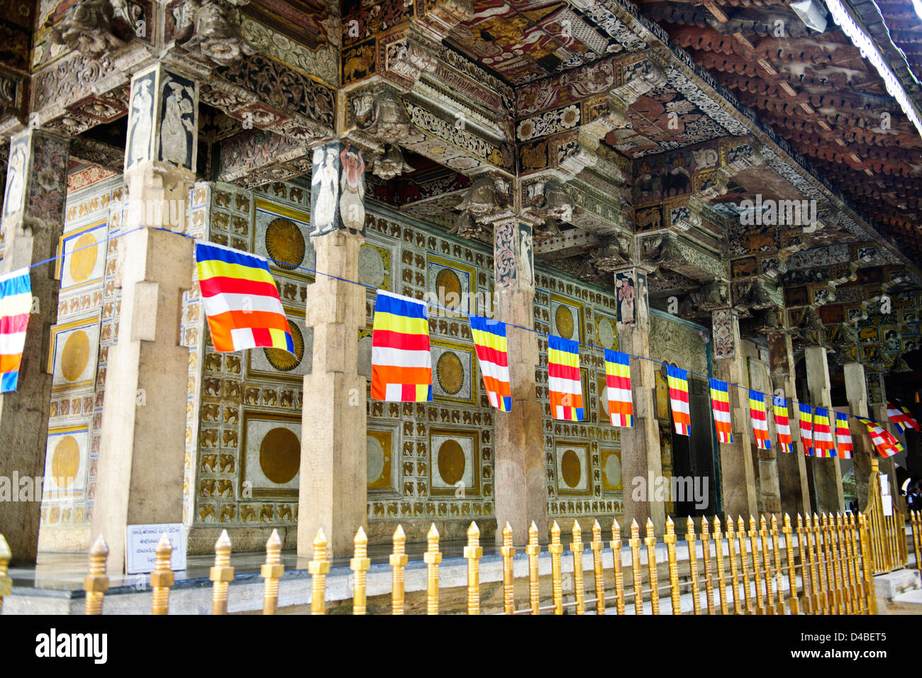 Tempel des Zahnes, buddhistische Tempel, Königspalast, Kandy Lake, See Seite Residenzen, Hotels, Kandy, in der Nähe von Colombo, Sri Lanka, Ceylon Stockfoto