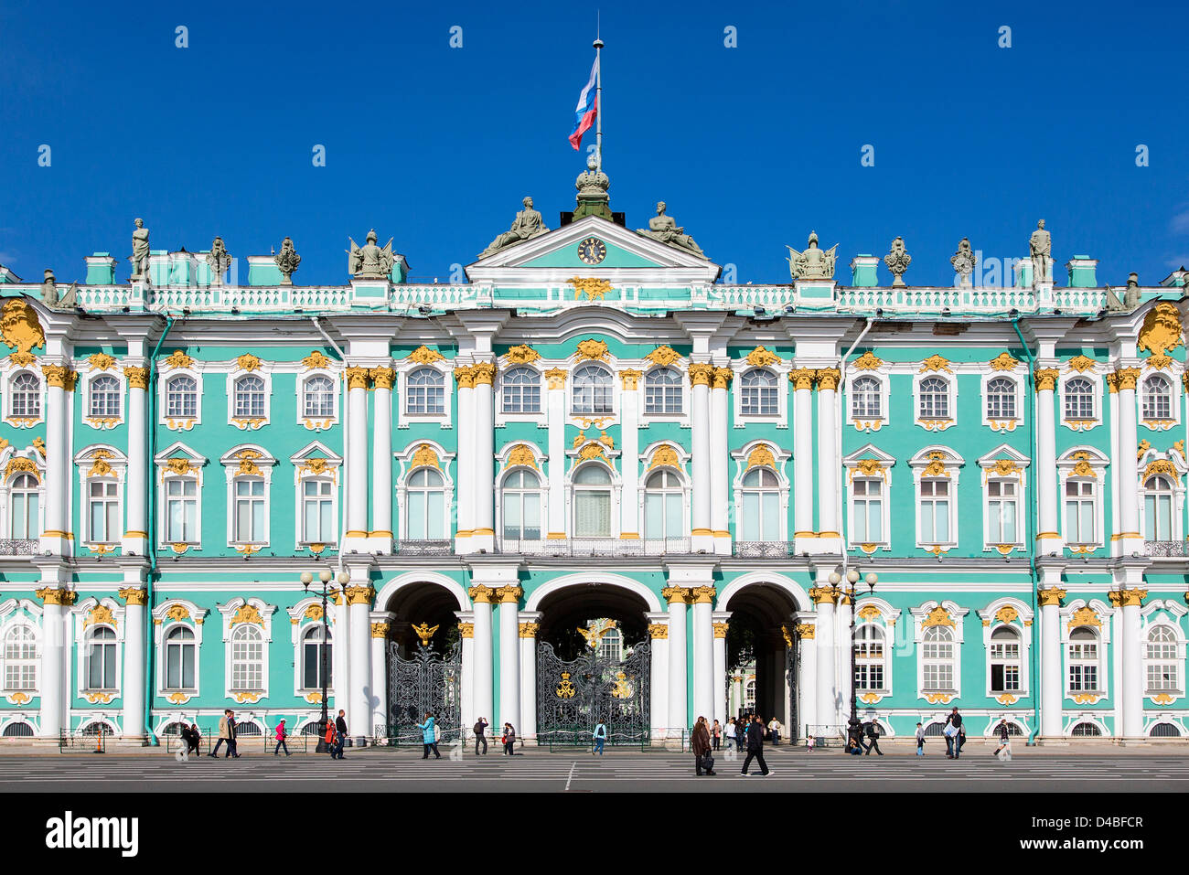 St. Petersburg, Schlossplatz und die Eremitage Stockfoto