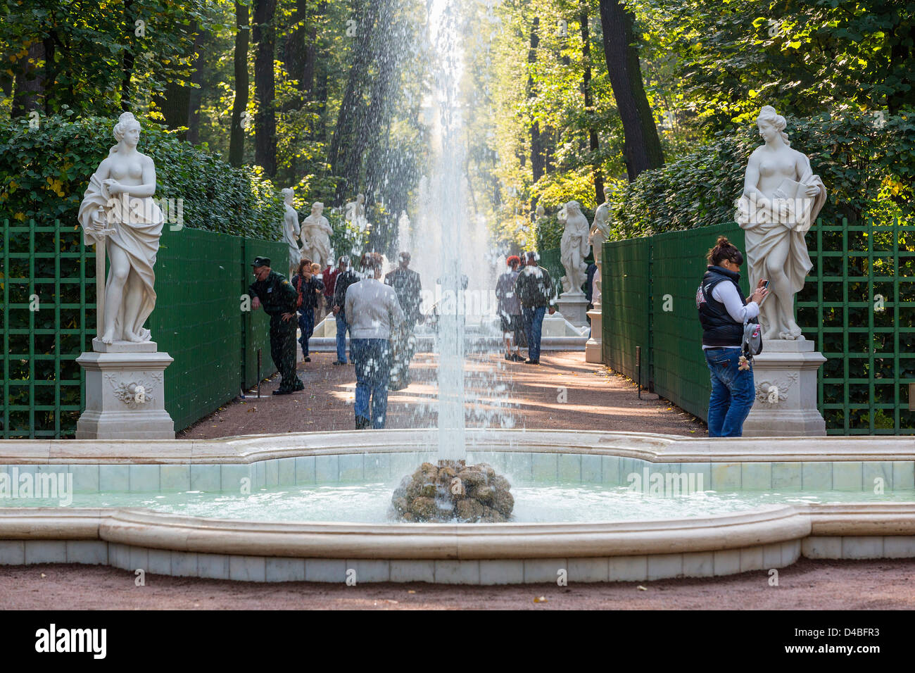 St. Petersburg, Sommergarten Stockfoto