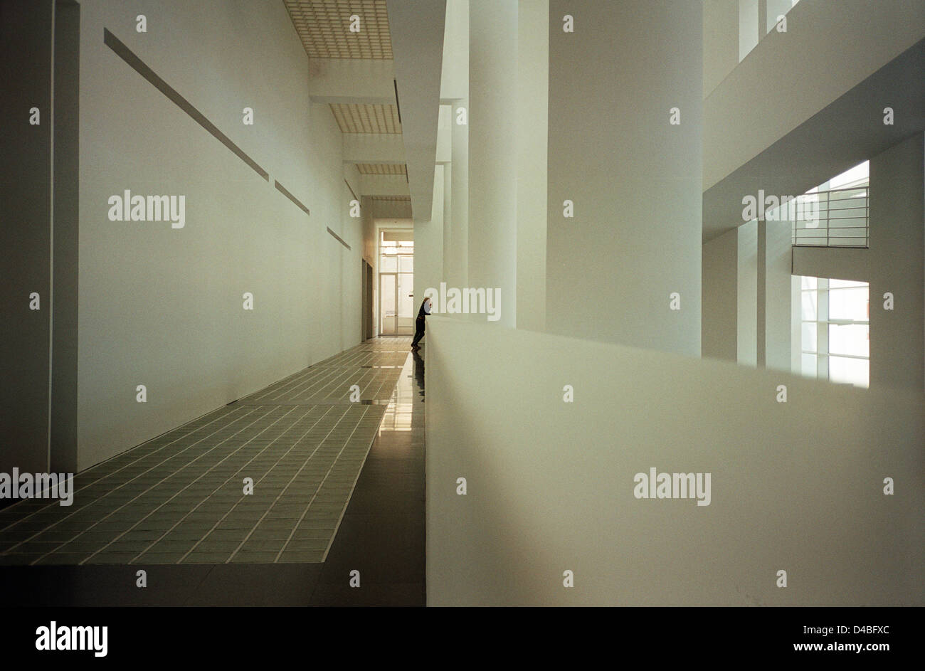 Interieur, Museum für moderne Kunst, Barcelona, Spanien Stockfoto