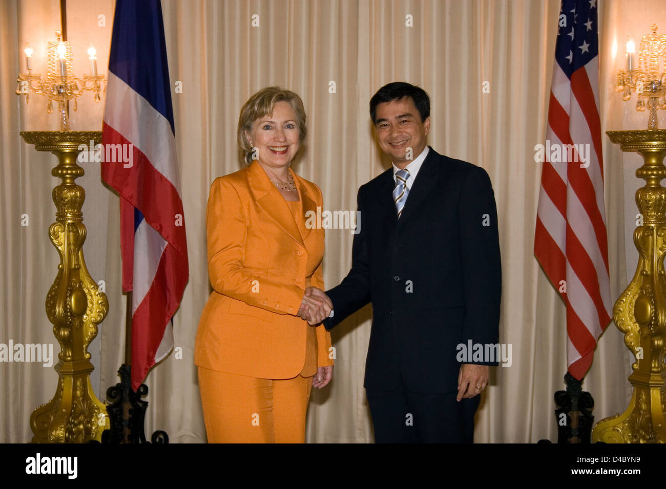 Bilaterales Treffen US-Thailand Stockfoto