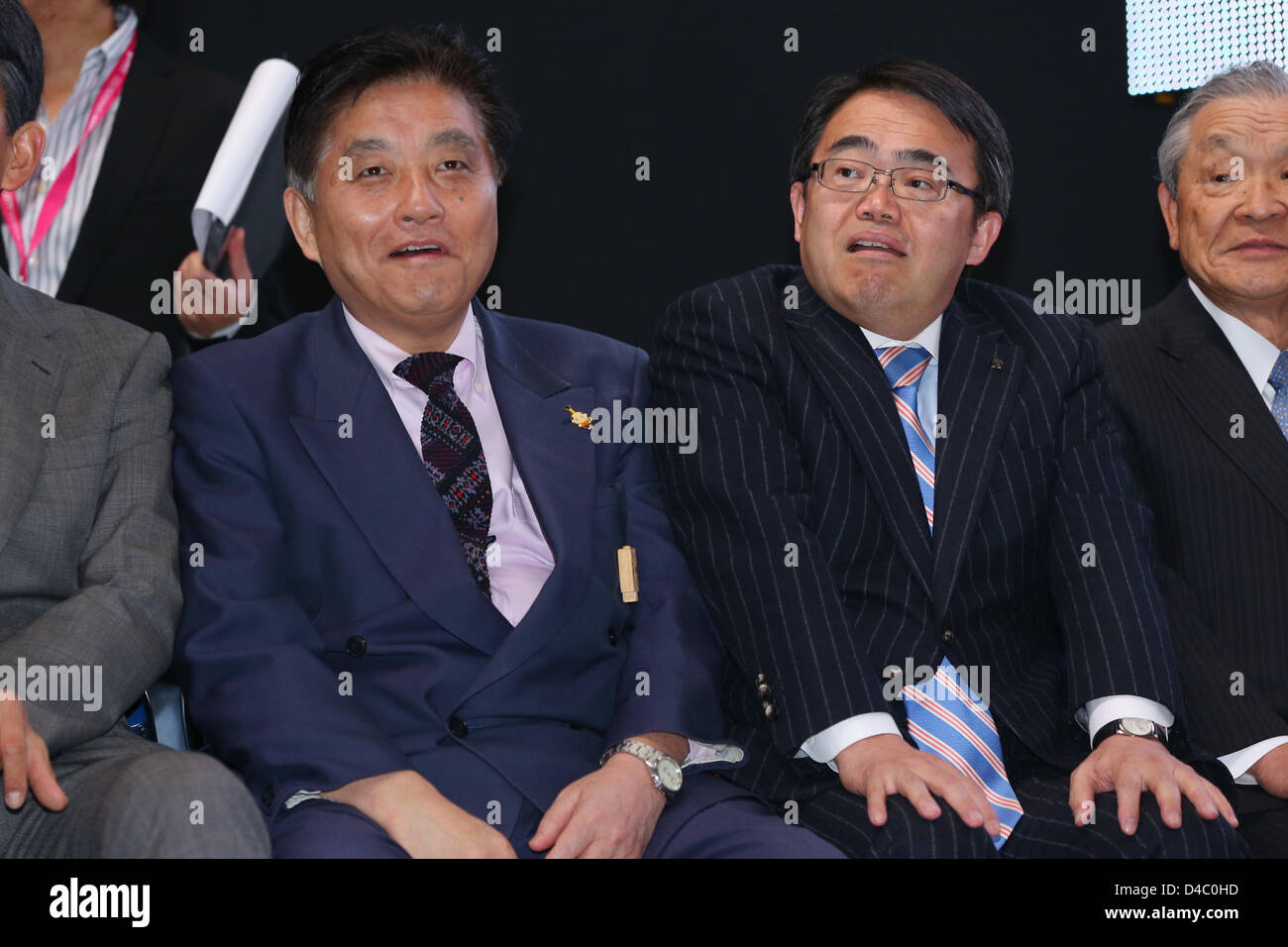 (L, R)   Takashi Kawamura, Hideaki Omura, 10. März 2013 - Marathon: Nagoya Frauen Marathon 2013 in Aichi, Japan.  (Foto von YUTAKA/AFLO) Stockfoto