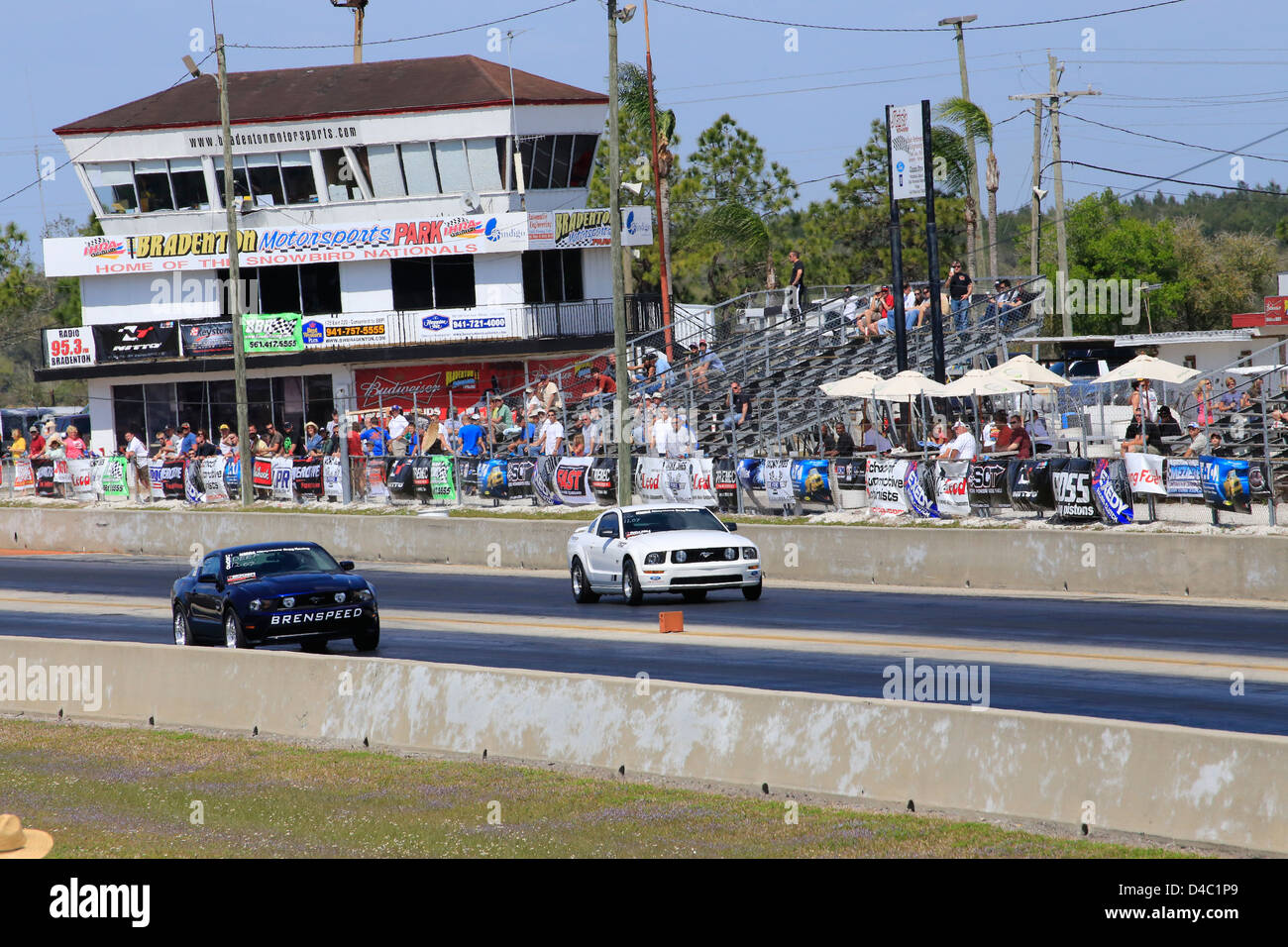 Drag Racing in Bradenton Raceway in Florida USA Stockfoto