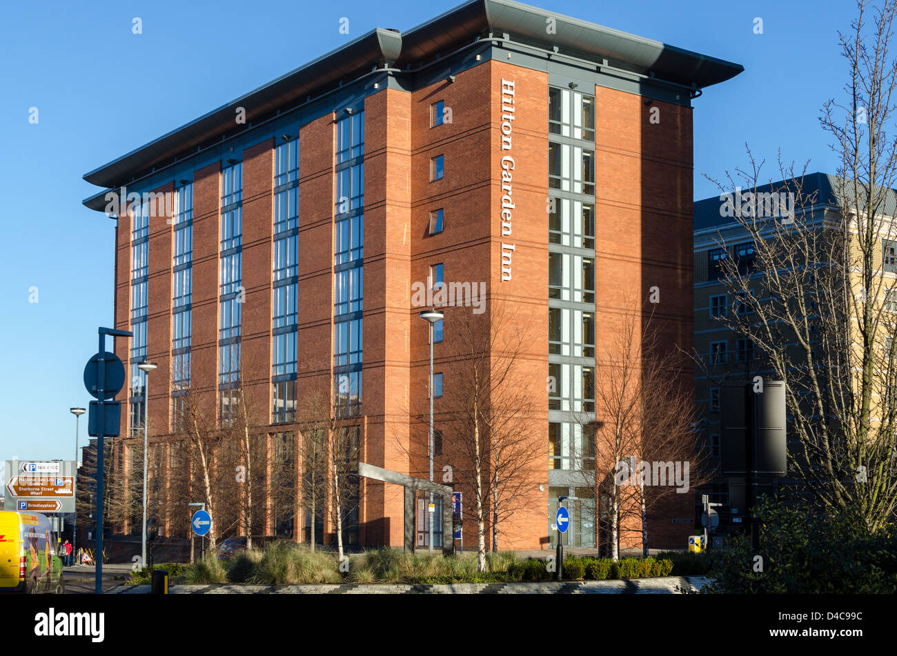 Hilton Garden Inn Hotels in Brindley Place, Birmingham Stockfoto