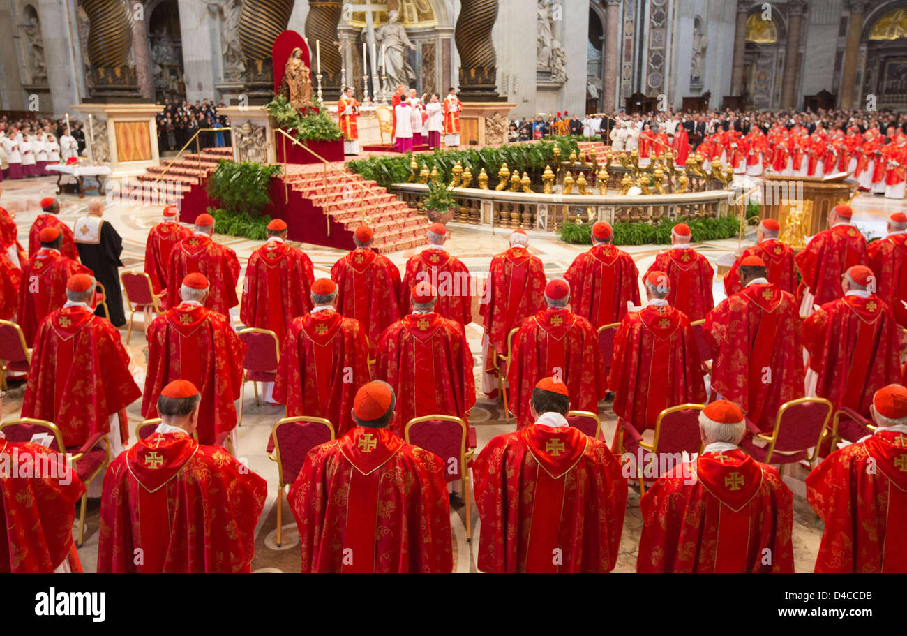 Vatikanstadt, Rom, Italien. 12. März 2013. Vatikanstadt, Rom, Italien