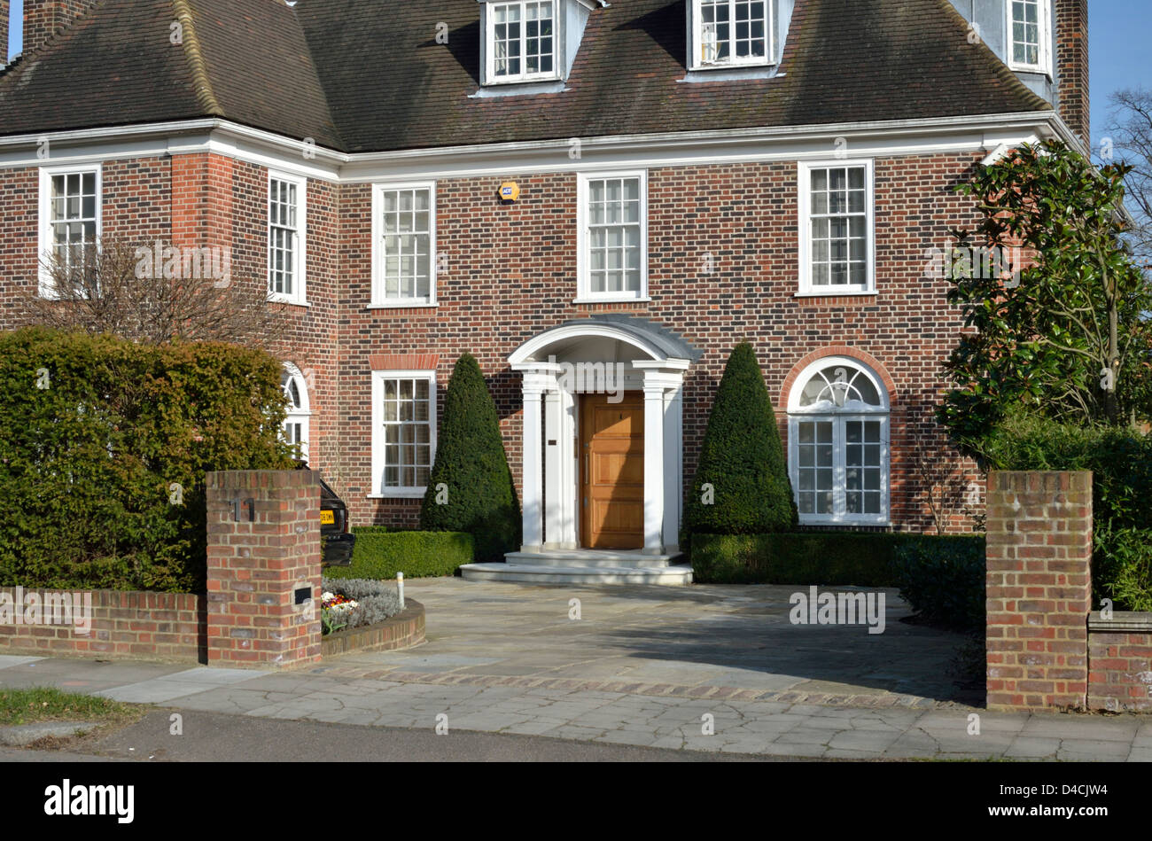 Villa in Winnington Road, Hampstead Garden Vorort N2, London, UK. Stockfoto