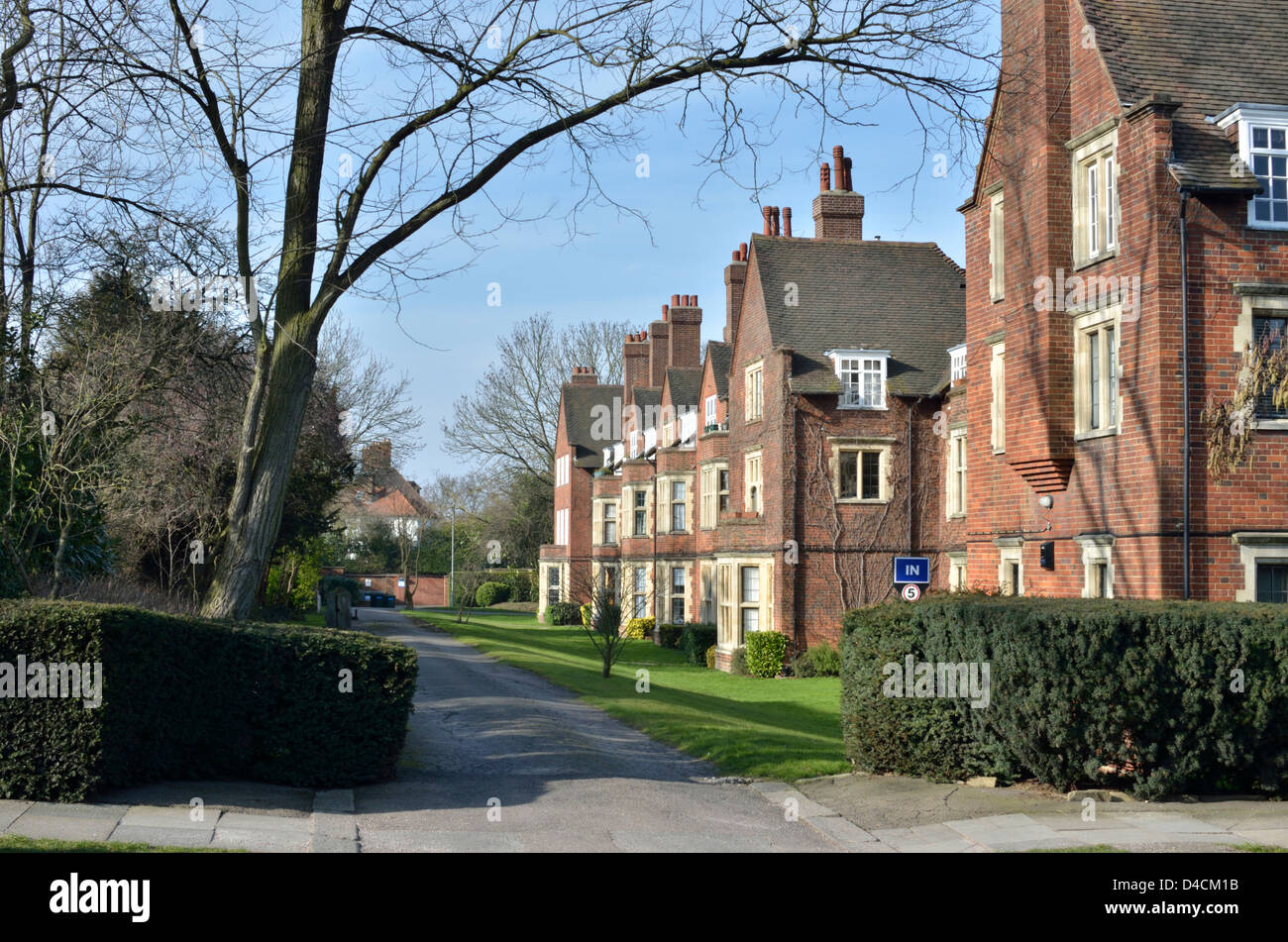 Meadway Court Apartments in Meadway, Hampstead Garden Vorort NW11, London, Großbritannien Stockfoto