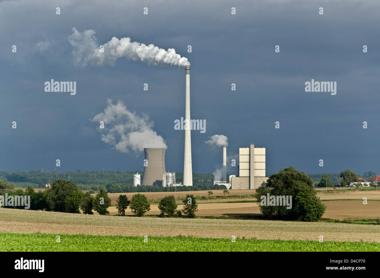 Kraftwerk Buschhaus, Schöningen, Niedersachsen, Deutschland Stockfoto