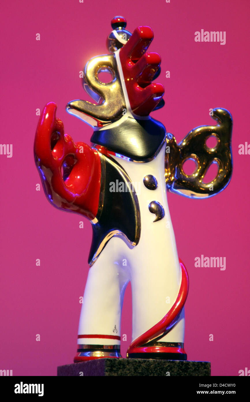 Den deutschen Medienpreis 2007 in Baden-Baden, Deutschland, 24. Februar 2008. Der Endowment Preis wird zum 16. Mal vergeben. Steffi Graf und Andre Agassi wurden vergeben, weil sie "Themselvels für Tausende unterpriviligierte Kinder mit beispielhaften Reserve und ohne Showeffekte in den Worten der Jury gewidmet". Foto: Patrick Seeger Stockfoto