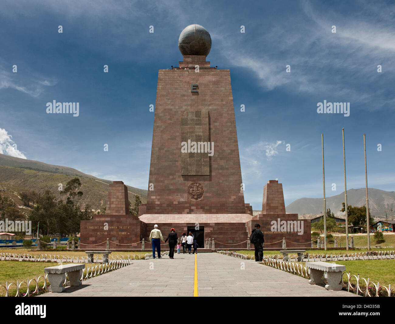 Mitad del Mundo, San Antonio de Pichincha in Ecuador, Südamerika, Amerika Stockfoto Mitad del Mundo, San Antonio de Pichincha in Ecuador, Südamerika, Amerika Stockfoto