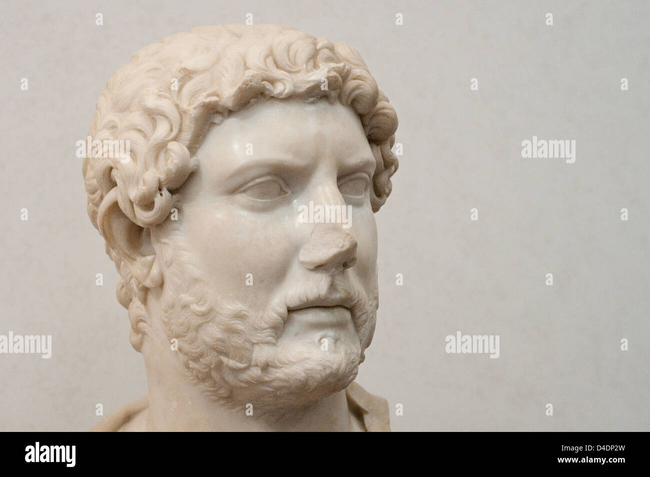 Italien, Latium, Rom, Massimo nationalen Palastmuseum, Portrait des Kaisers Hadrian Stockfoto