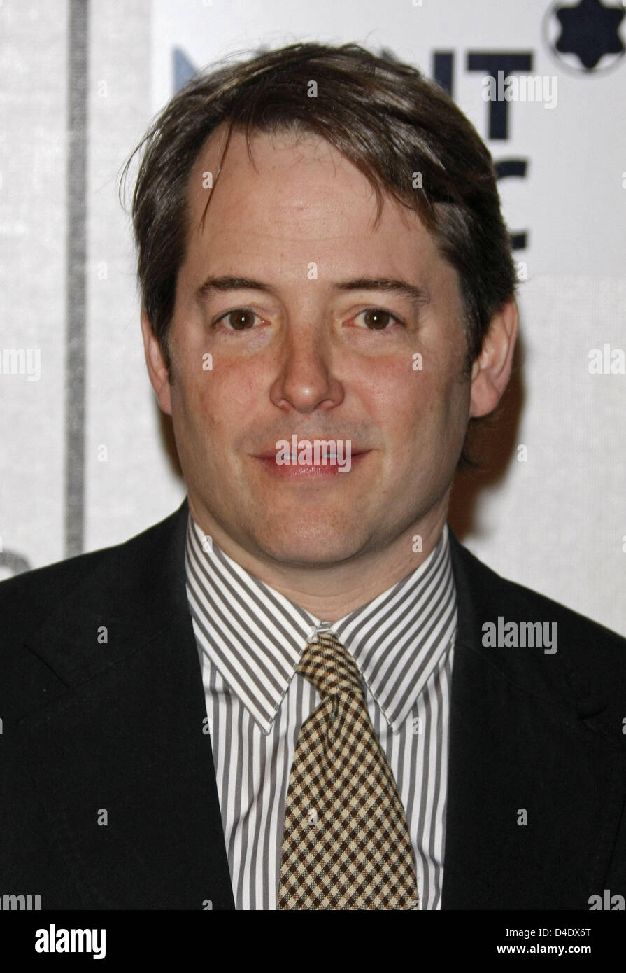 US-Schauspieler Matthew Broderick kommt zur Premiere seines Films "Finding Amanda" auf dem Tribeca Film Festival in New York City, NY, Vereinigte Staaten, 29. April 2008. Foto: Hubert Boesl Stockfoto