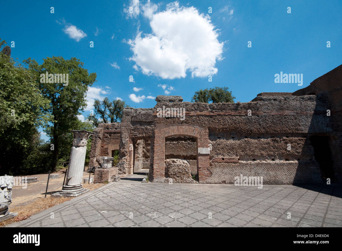 Italien, Latium, Tivoli, Villa Adriana, die Villa Hadrian gebaut auf Befehl des Kaisers Hadrian Stockfoto
