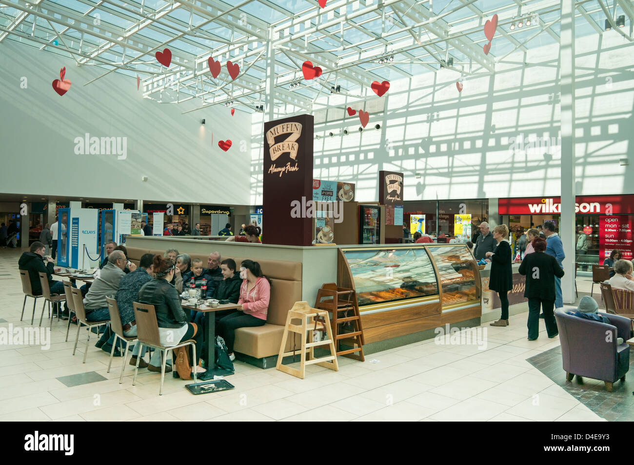 Washington Square Atrium in Washington Galerien Shopping Center Nord-Ost England UK Stockfoto