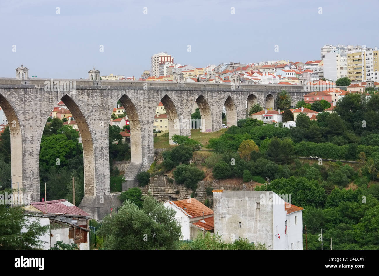 Lissabon Aquaedukt - Lissabon Aquädukt 01 Stockfoto