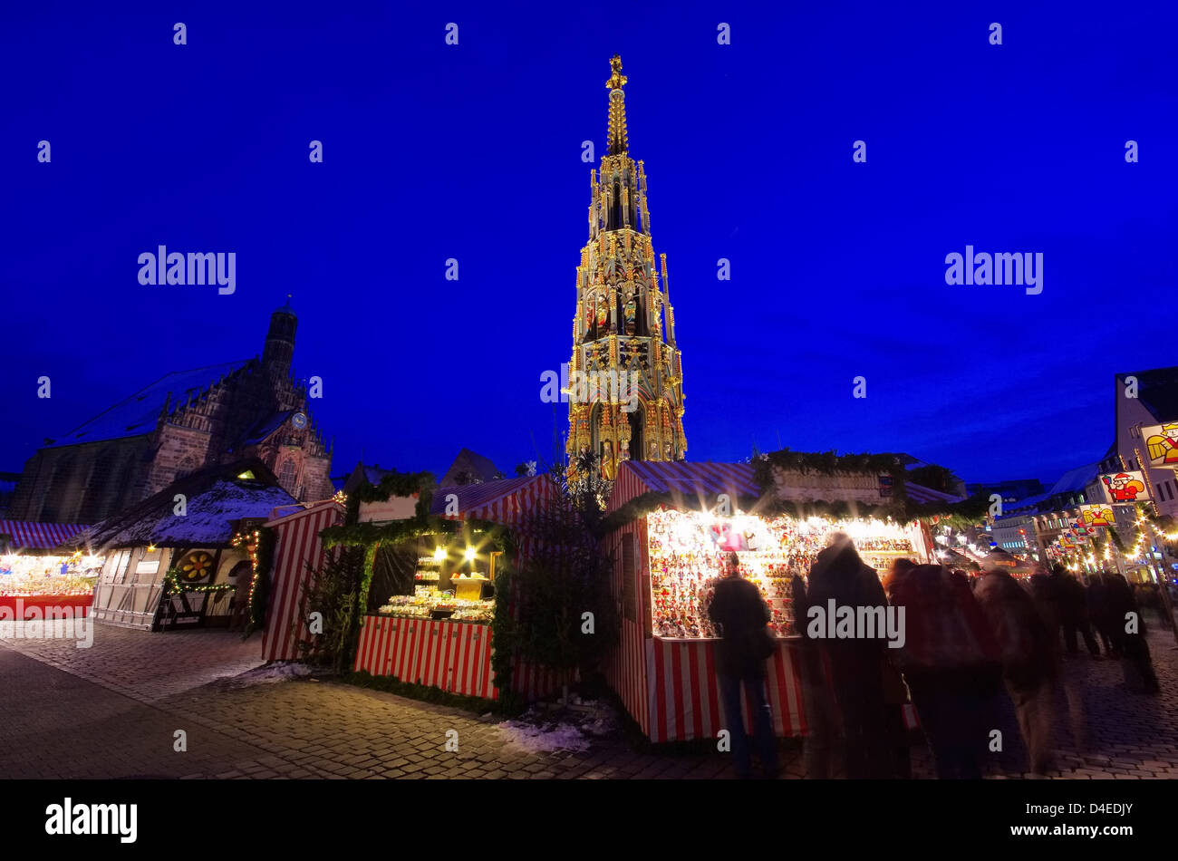 Nürnberg Weihnachtsmarkt - Nürnberger Weihnachtsmarkt 02 Stockfoto