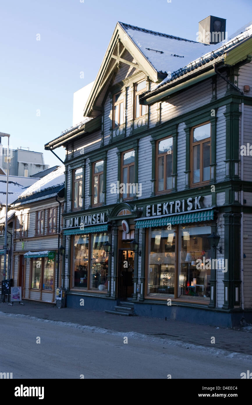 Eine elektrische Speicher in Tromsø, Norwegen Stockfoto