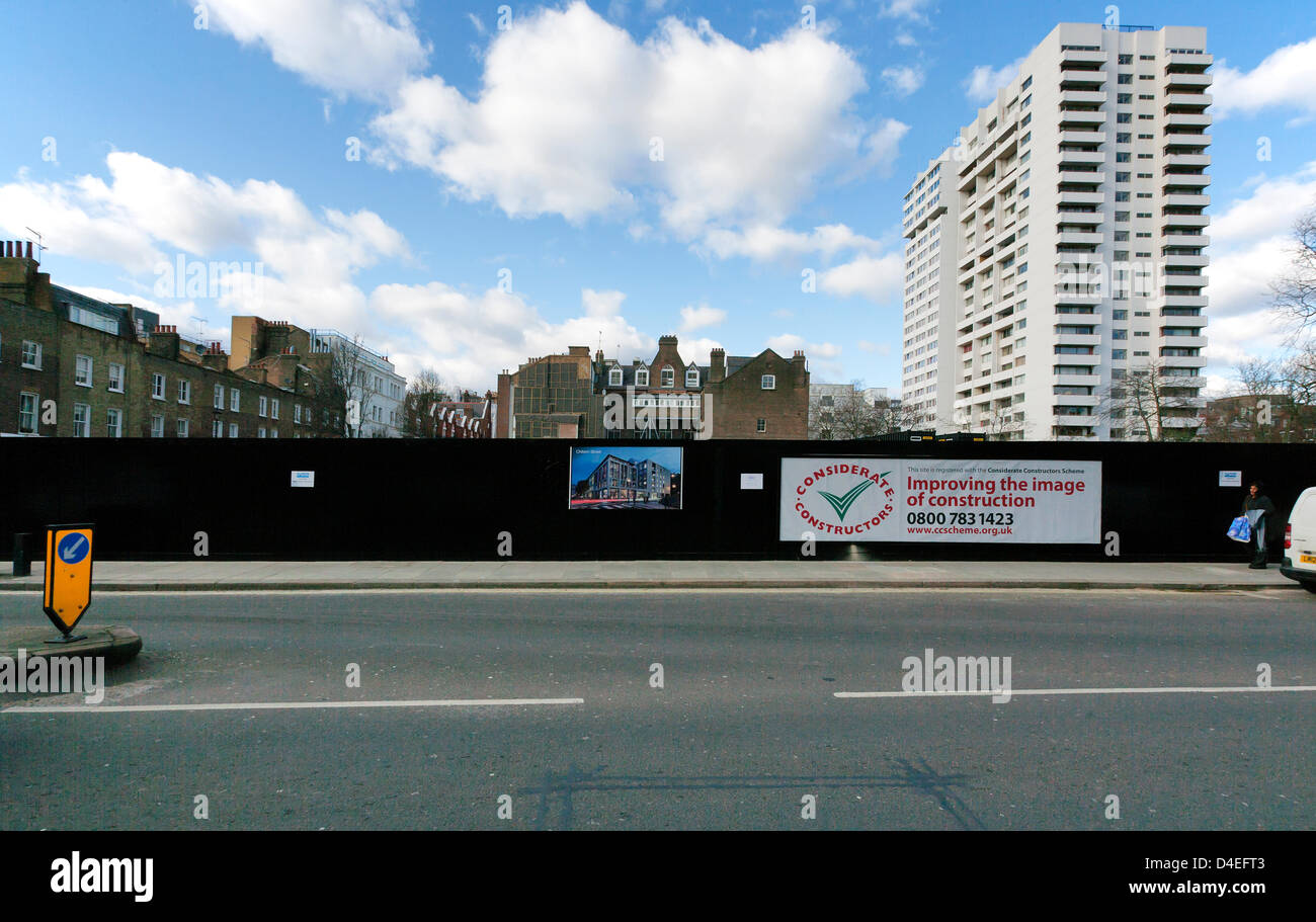 London, UK. 12. März 2013. "Ehemalige Chiltern Street NCP-Parkplatz" Standortentwicklung, Kreuzung mit Paddington Street, Marylebone. Bildnachweis: Keith Erskine / Alamy Live News Stockfoto