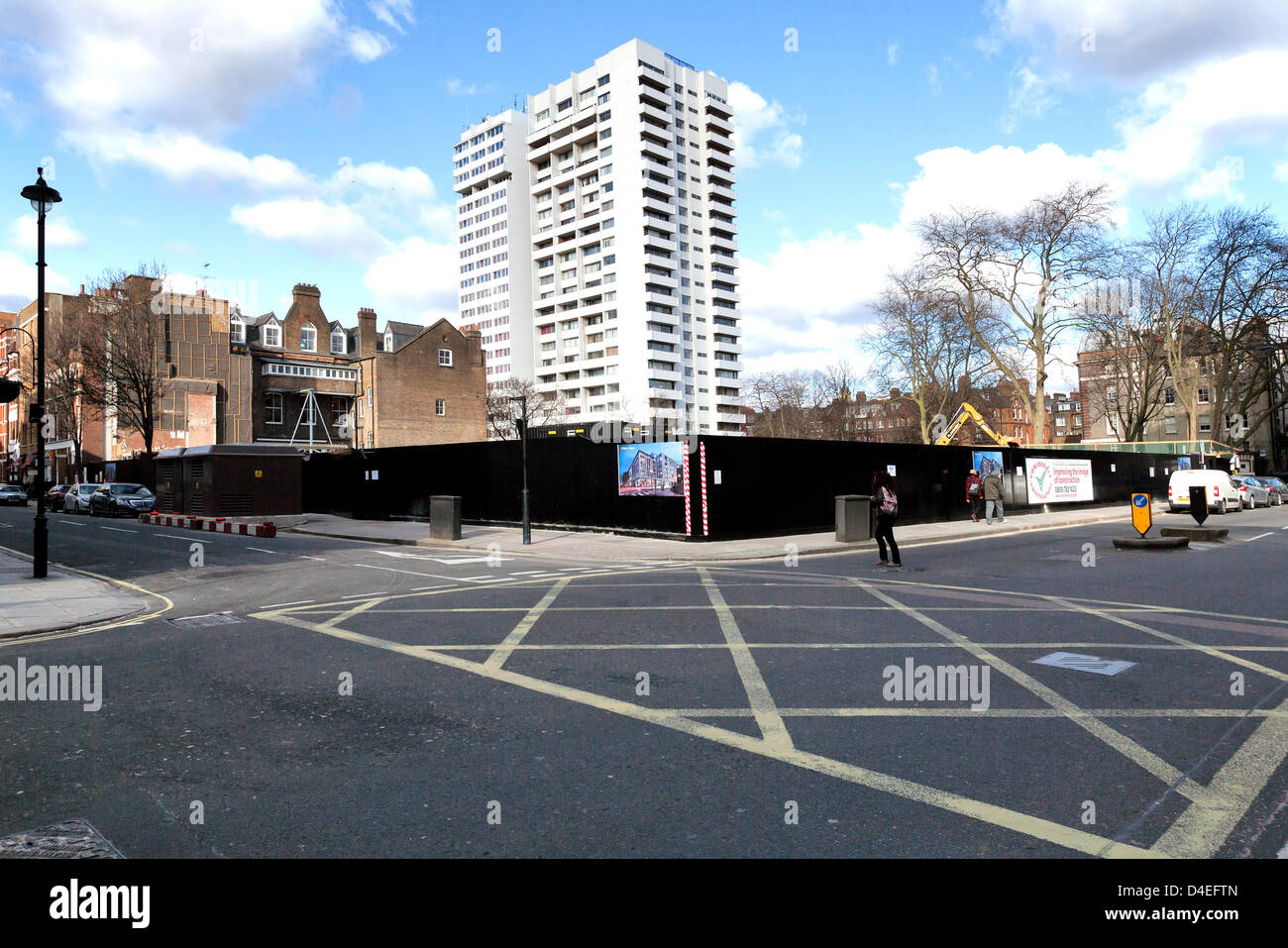 London, UK. 12. März 2013. "Ehemalige Chiltern Street NCP-Parkplatz" Standortentwicklung, Kreuzung mit Paddington Street, Marylebone. Bildnachweis: Keith Erskine / Alamy Live News Stockfoto