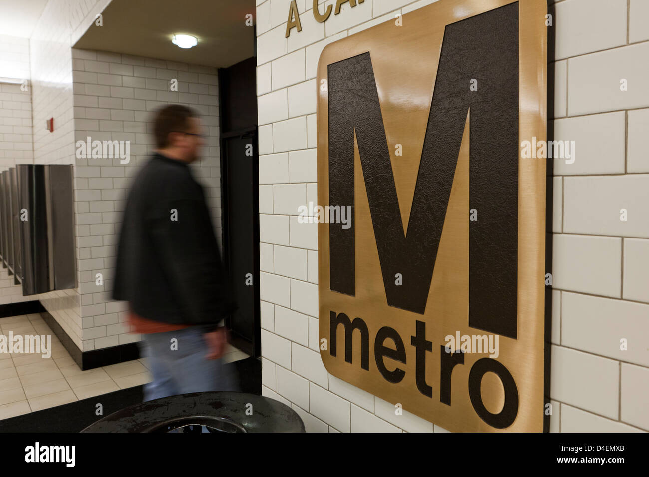 U-Bahn-Schild Stockfoto