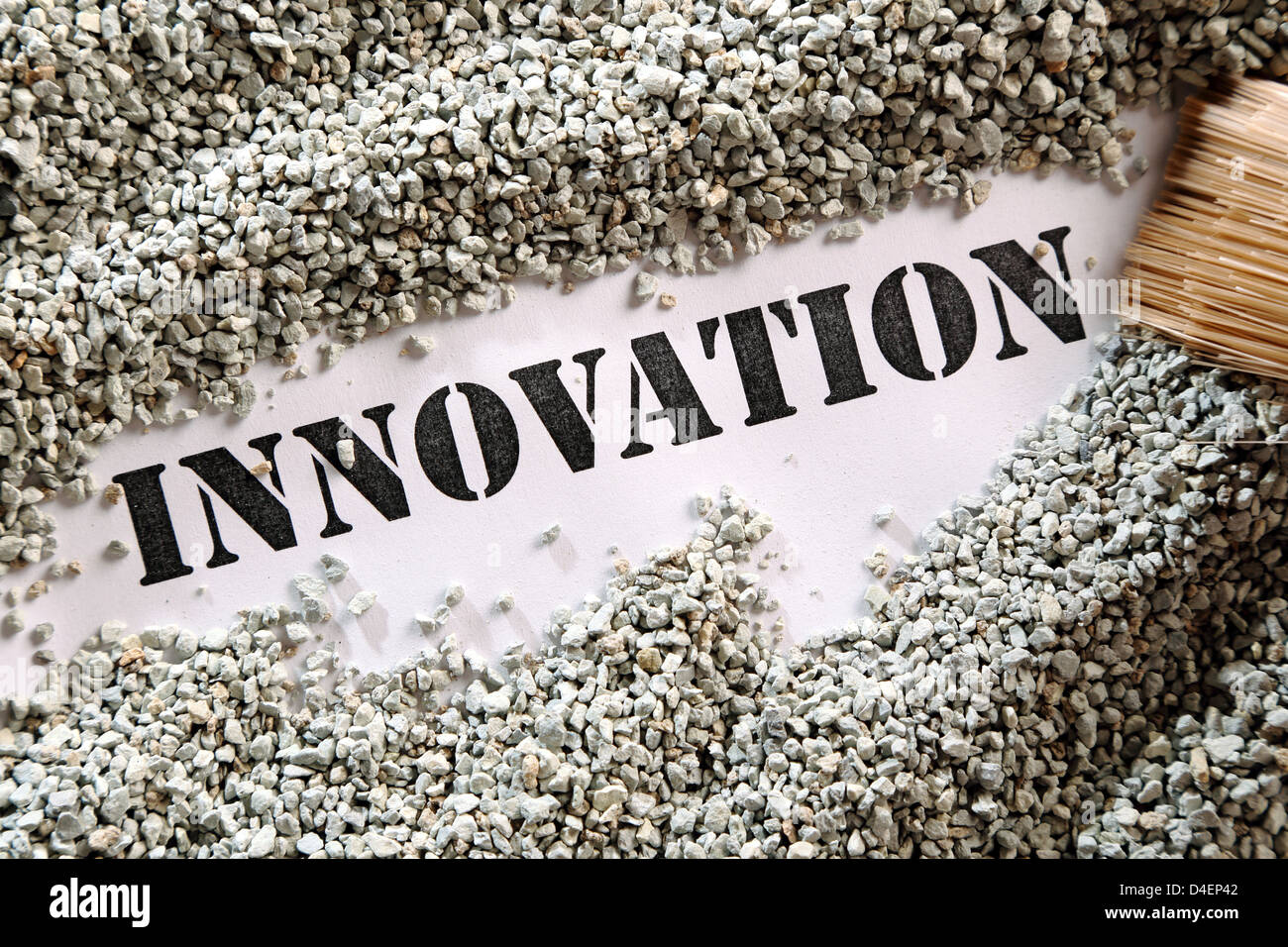 Innovation - Schatz-Wort-Serie Stockfoto
