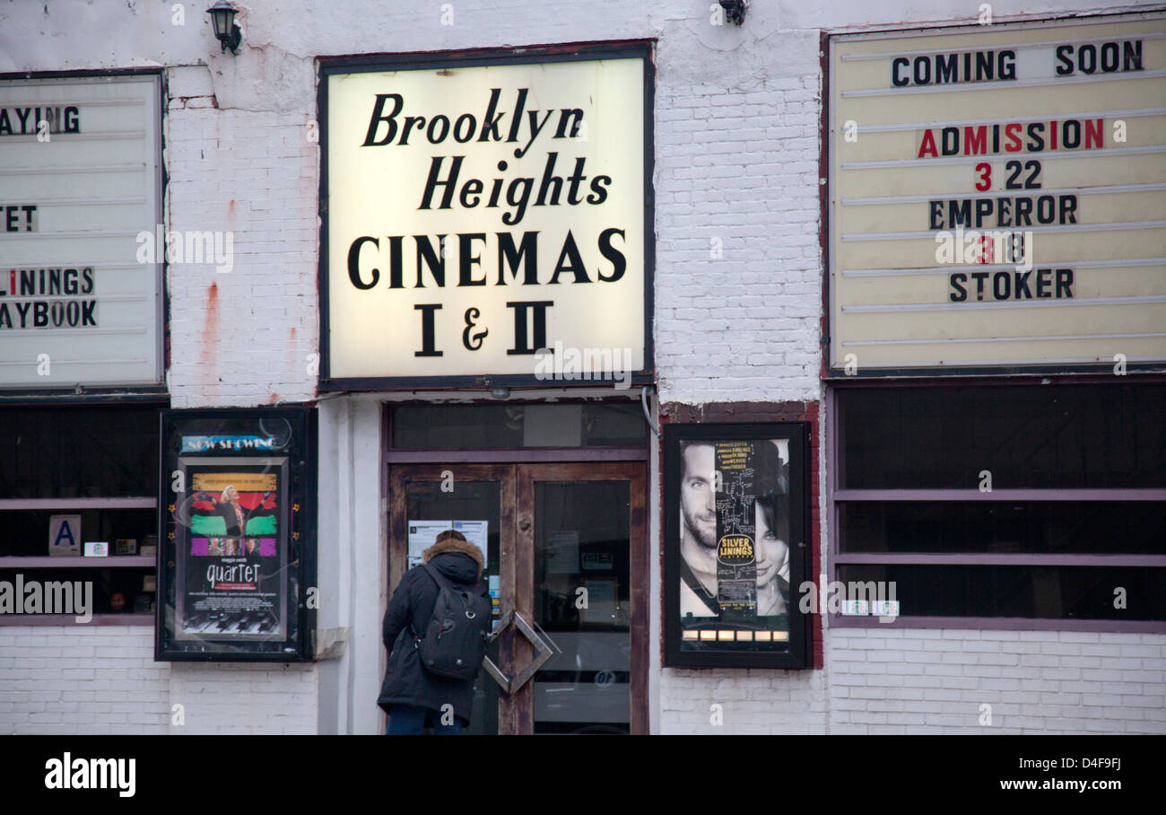 Cobble Hill Kinos ein und zwei Brooklyn NYC Stockfoto
