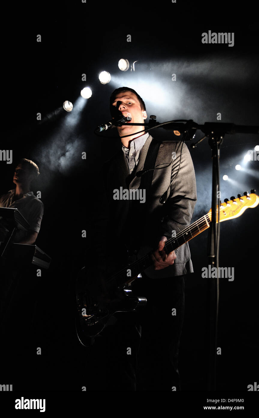 White Lies. 15.03.2011 Sala Apolo, Barcelona. Christian Bertrand - chbm89@gmail.com Stockfoto