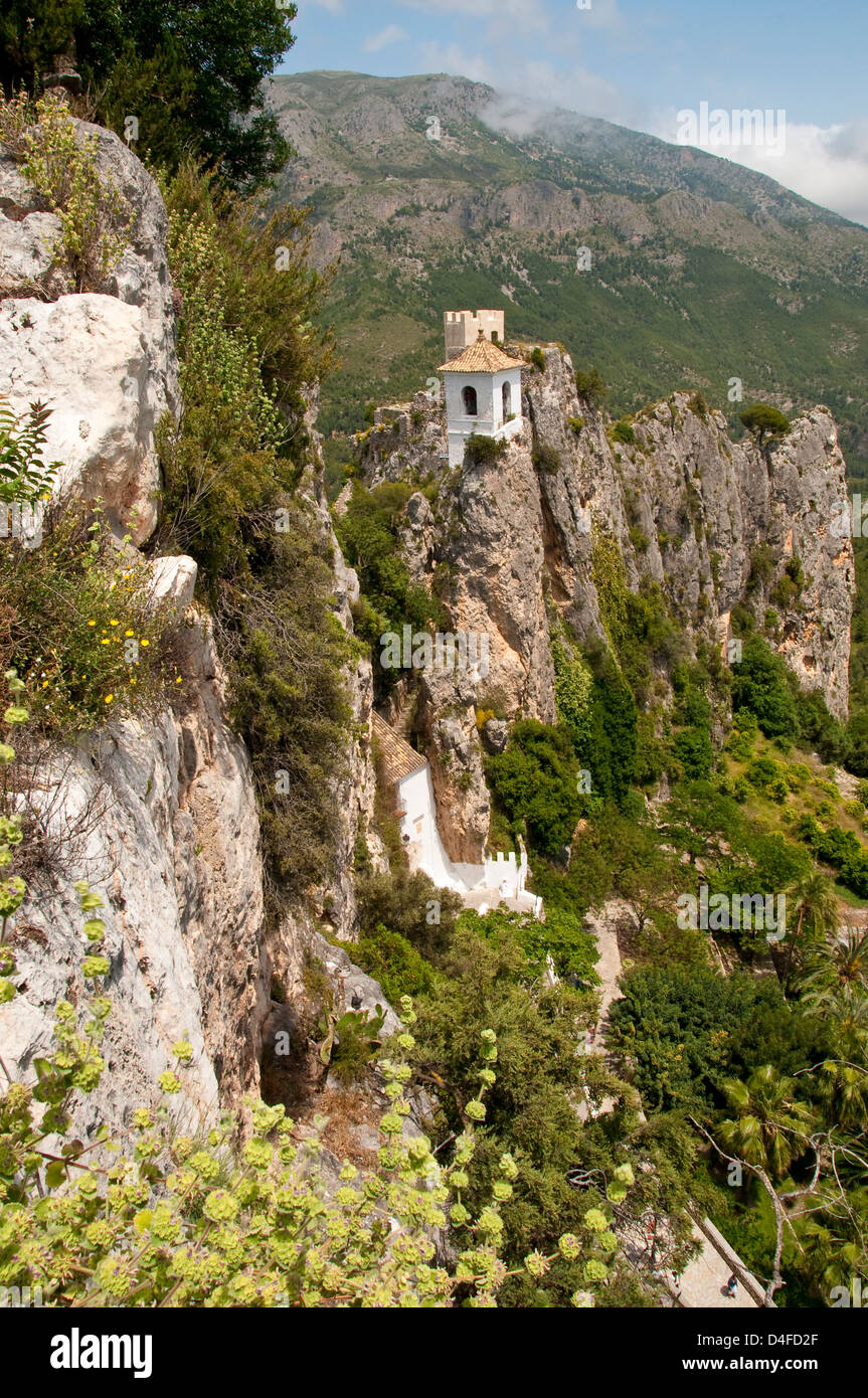 Le Castell De Guadalest valencia Stockfoto