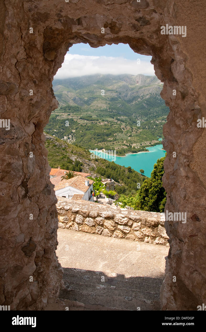 Le Castell De Guadalest valencia Stockfoto