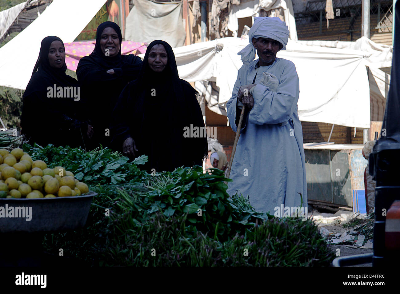 Ägyptische Gemüsemarkt Stockfoto