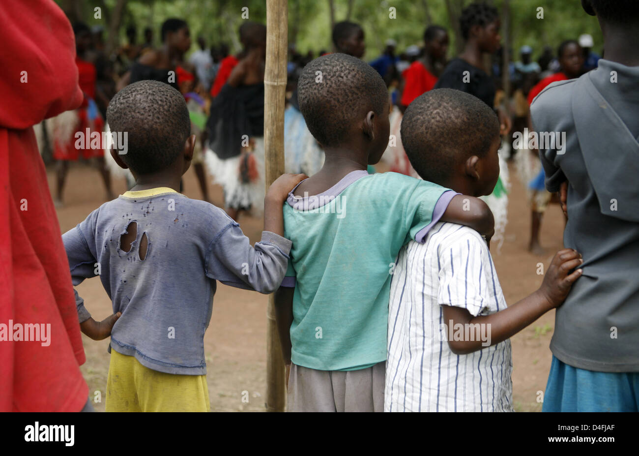 Eine ghanaische Kinder in Battor Korpe, Ghana, 19. Juni 2008. Foto: Jens Ressing Stockfoto