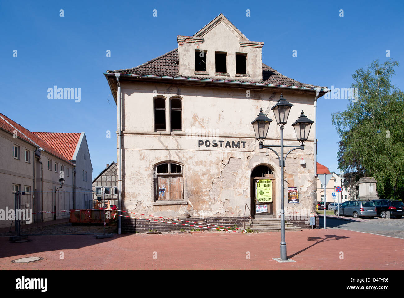 Neustadt-Glewe, Deutschland, die alte Post Stockfoto