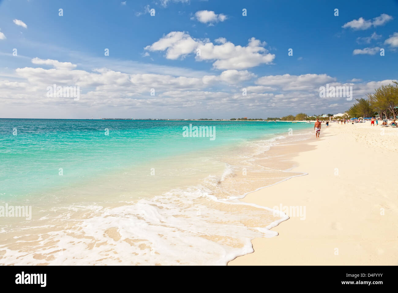 Seven Mile Beach auf Cayman Islands Stockfoto