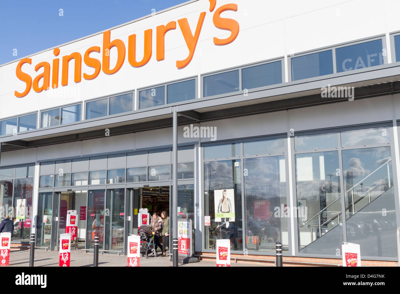 Sainsburys laden in Kidderminster Stockfoto