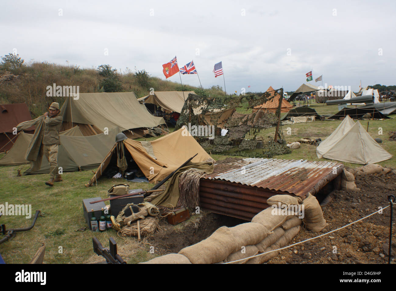 WW2 Japanischer Reenactment Stockfoto