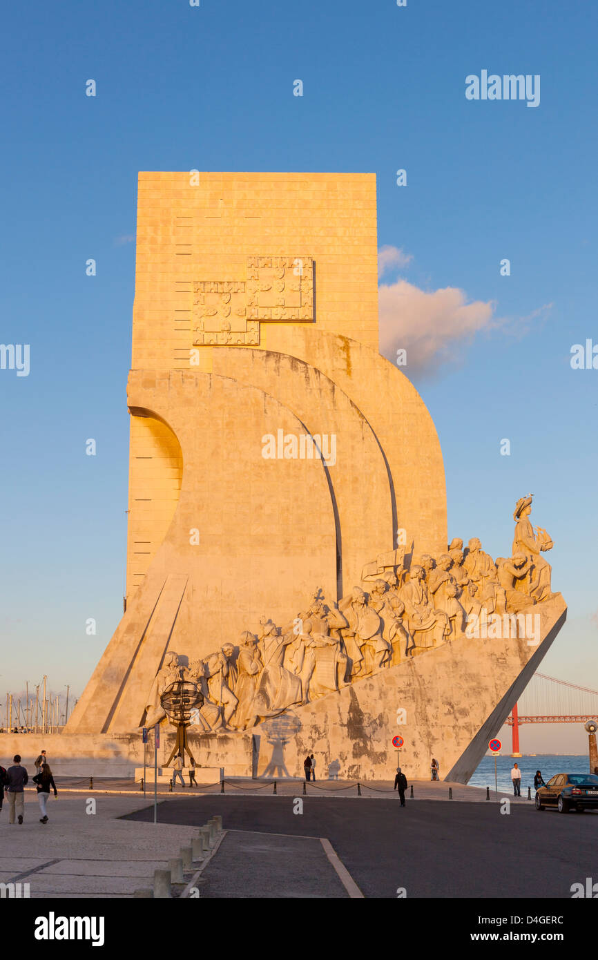 Padrão Dos Descobrimentos, das Denkmal der Entdeckungen, Belem, Lissabon, Portugal, Europa. Stockfoto