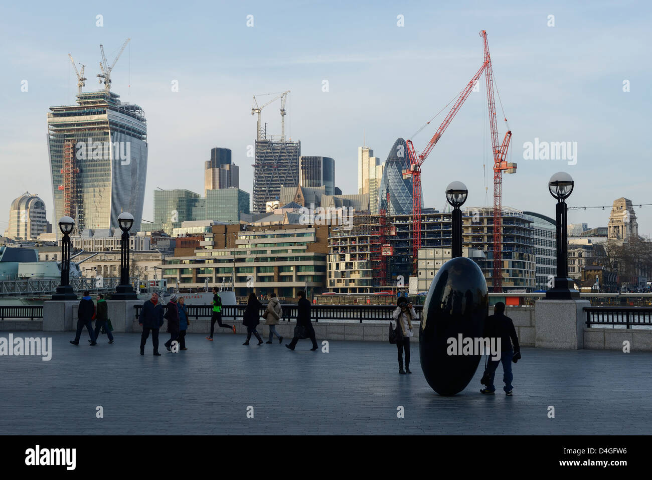 Das Queens zu Fuß und der Londoner Bankenviertel UK Stockfoto