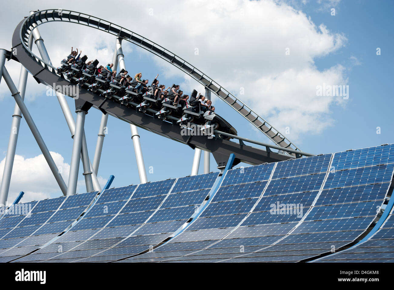 Rusr, Deutschland, dem Silver Star im Europapark Rust Stockfoto