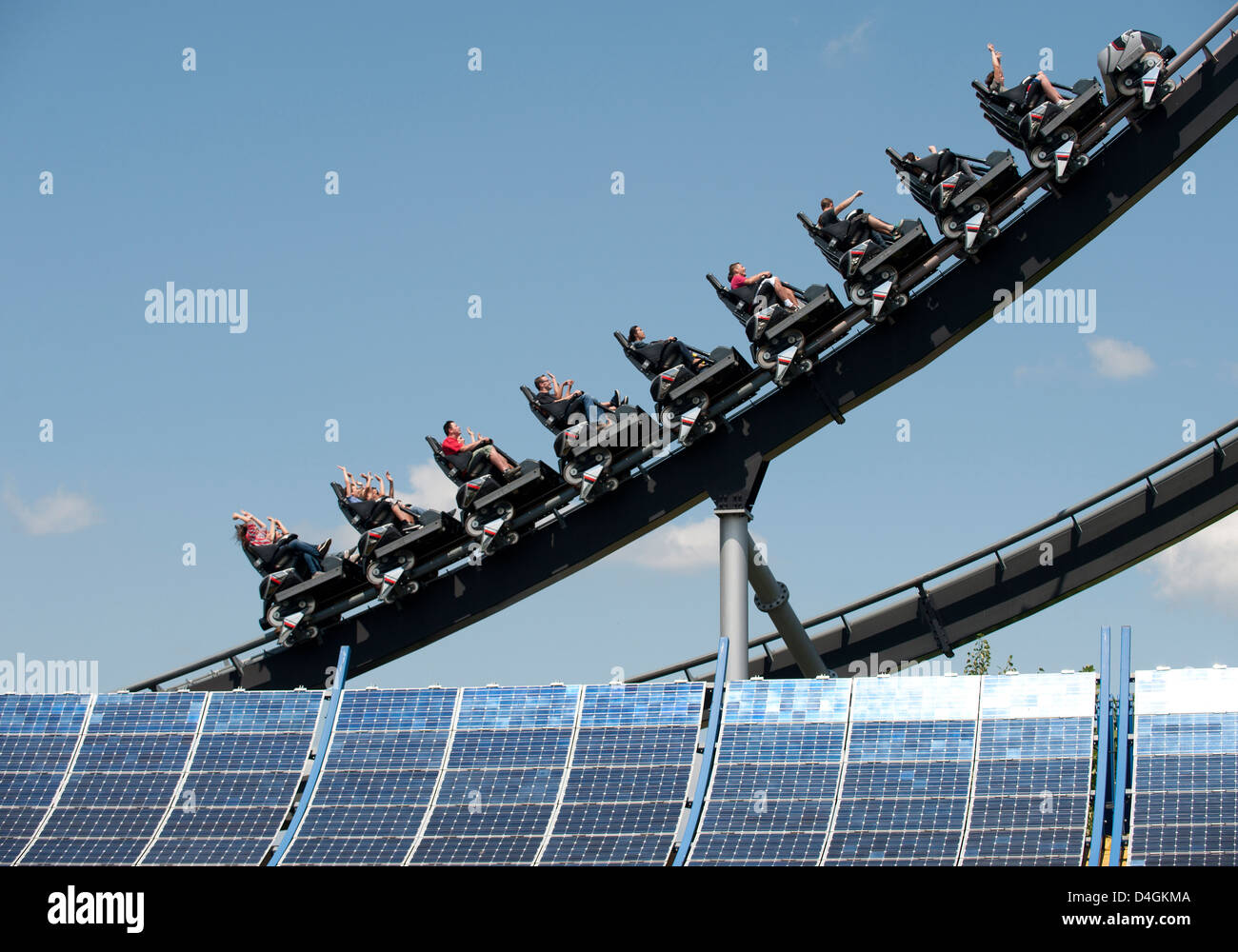 Rusr, Deutschland, dem Silver Star im Europapark Rust Stockfoto