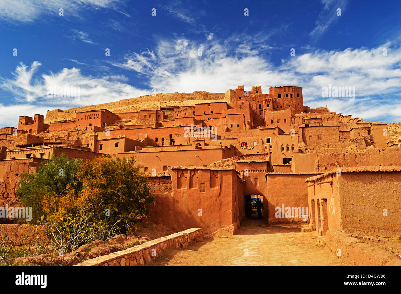 Kasbah von Ait-Benhaddou, UNESCO World Heritage Site, Marokko, Nordafrika Stockfoto