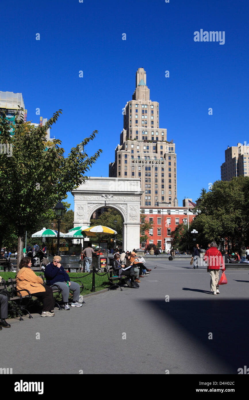 Washington Square Park, Washington Square Arch, Greenwich Village, West