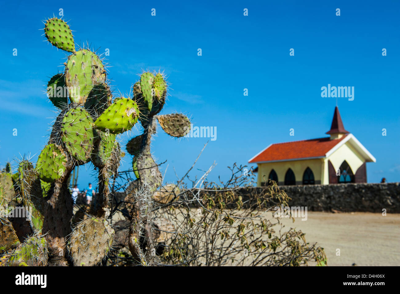 Kapelle des Alto Vista, Aruba, ABC-Inseln, Niederländische Antillen, Karibik Stockfoto