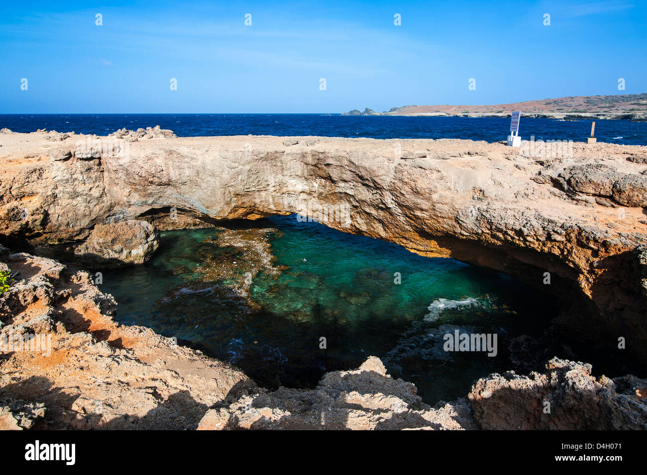 Natural Bridge, Aruba, ABC Inseln, Niederländische Antillen, Karibik Stockfoto